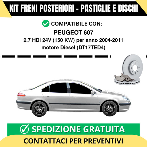Kit freni posteriori - freni, per