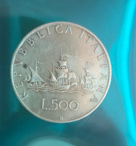 500 lire argento caravelle - lire,
