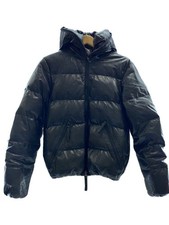 Piumino DUVETICA Dionisio full zip pelle di pecora nero tinta unita usato