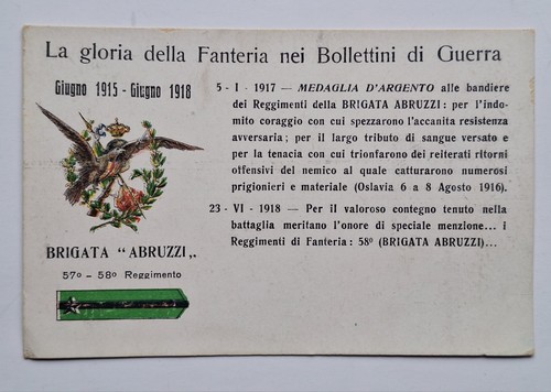 Cartolina reggimentale ww1 - cartolina,