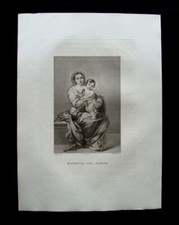 Incisione rame madonna - rame, col