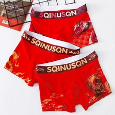 Intimo Uomo Rosso Disegno 3D