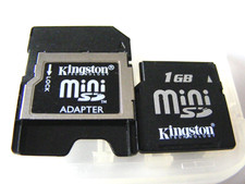 Scheda Mini SD 1GB (scheda