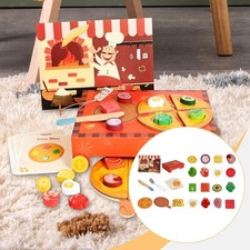 Set da gioco per pizza party, giocattolo per bambini, cibo finto, accessori da