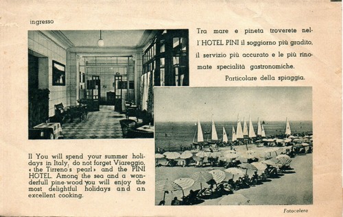 Viareggio hotel pini - -, deplian