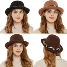 Cappello Bowler Lana Francese