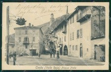 Cuneo Tenda Valle Roia Piazza Italia cartolina MT6775