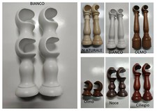 Supporti Per Bastone Tenda In legno 35 MM Vari Colori, Staffe Tenda Bastone