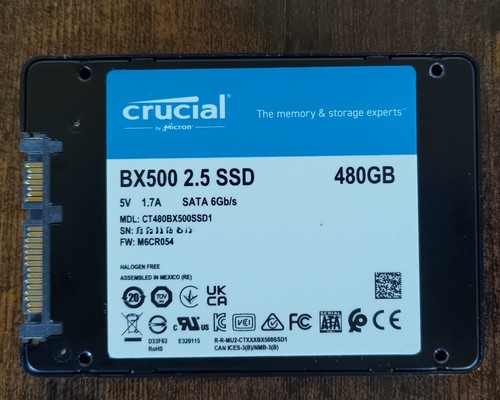 Crucial bx500 480gb - crucial, 2,5"