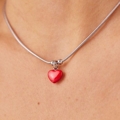 Sagapo collana cuore rosso - sagapo,