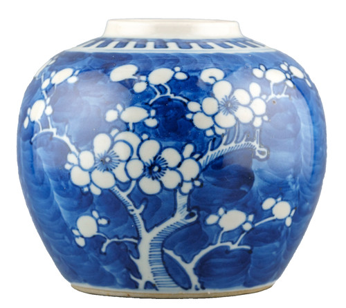 Vaso zenzero fiore prugna - , blu