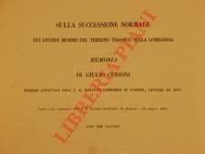 CURIONI Giulio - Sulla