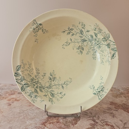 Plat rond creux - rond, décor