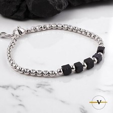 BRACCIALE UOMO LAVA NERA