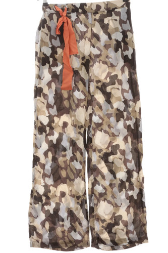 Twin set baggy pants marrone - pants,