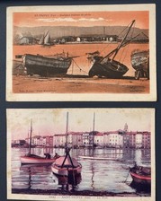 Lotto Di 2 CPA - Var 83 - Saint Tropez - Alcuni Pescherecci - Il Porto