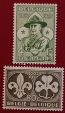 Vintage Belgium Stamps. Lot Of