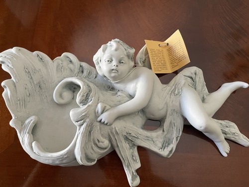 Scultura angelo porcellana - scultura,