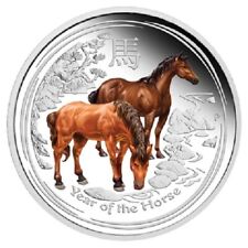 AUSTRALIA SERIE LUNARE 1 DOLLARO 2014 "Anno del Cavallo" 1 Oz (.999) Proof