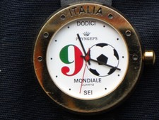 1990 ITALIA Calcio Calcio Calcio RARO OROLOGIO Pryngeps Campionato Mondiale Zenga ORO