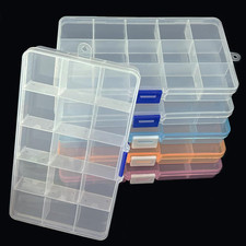 6 Pezzi Scatole Portaoggetti, Con 15 Scomparti Portaoggetti E Divisori Regolabil