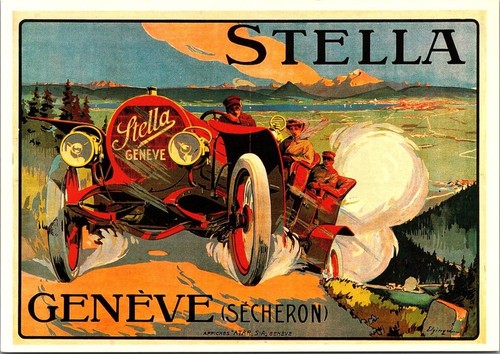 Cartolina pubblicitaria stella - cartolina,