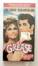 Vhs Grease Film Musical Speak Up Inglese Travolta Videocassetta Sigillata (V182)