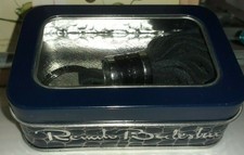 PORTACHIAVI CIUFFO CAMOSCIO NERO RENATO BALESTRA MADE ITALY KEYRING KEYCHAIN NEW