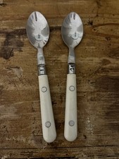 2x Vintage Stainless Steel