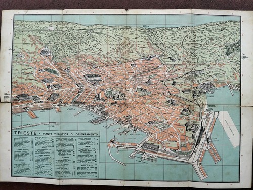 Trieste cartina mappa guida - trieste,