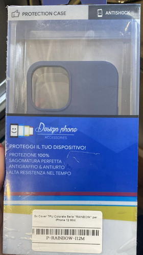 Cover colore blu iphon mini - colore,