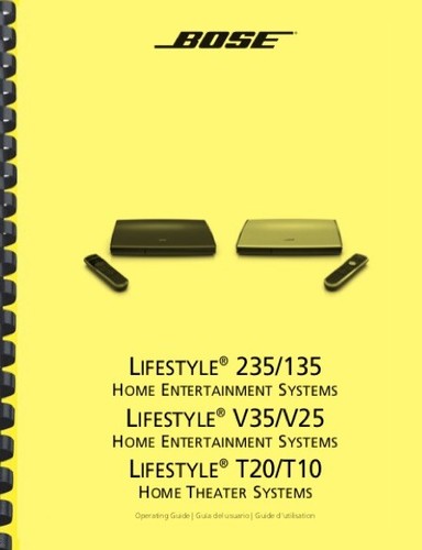 Bose lifestyle v35 v25 manuale - v35,
