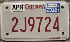 TARGA Originale USA moto club OKLAHOMA americana NUOVO MODELLO raduno harley 