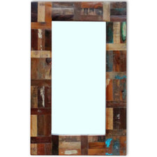 vidaXL Specchio in Legno