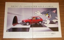 Rara Pubblicità OPEL CORSA SWING Tom & Jerry - Da non includere #1 1990