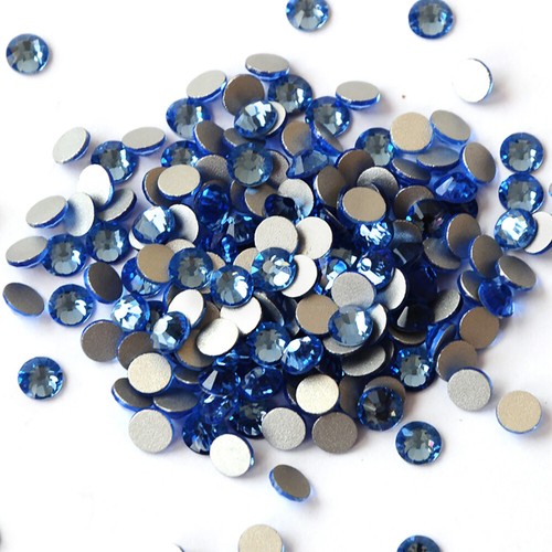 Zaffiro chiaro strass nail - , art