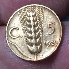5 CENTESIMI LIRE 1929  RAME