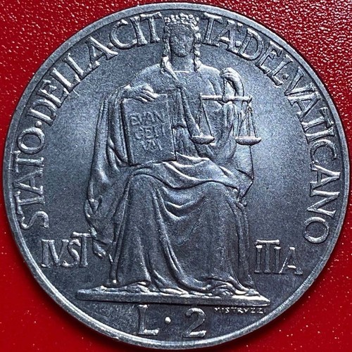 1942 vatican city lire - vatican, pius