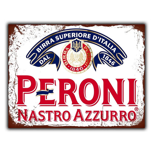 Peroni birra insegna metallo - insegna,
