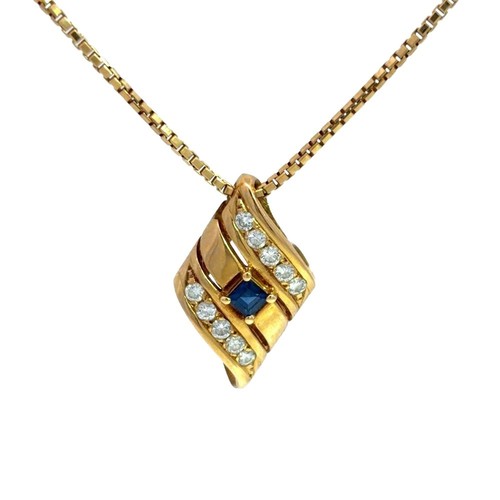 Pola collana con zaffiri - con,