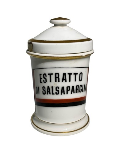 Antico barattolo porcellana