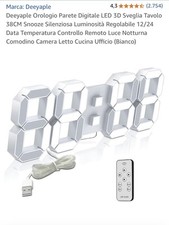 Orologio Digitale Da Parete 3D Led