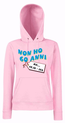 Felpa rosa donna con - rosa,
