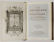 old book LIBRO antico IL VERO CRISTIANO RACCOLTA DI PREGHIERE 1800