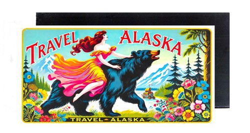 Alaska travel fridge magnet - fridge,