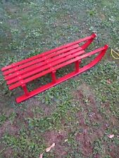 Slittino Vintage In Legno Per Due (107 cm), usato poco sulla neve tanto Vetrina.