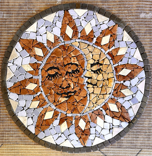Sole luna rosone mosaico - -,