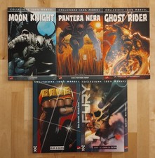 Lotto 100% Marvel - Moon Knight/Pantera Nera/Fury/Cage/Ghost Rider