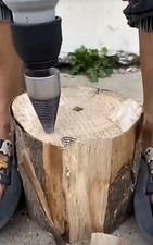 Spaccalegna tronchi taglia legna 42 mm trapano avvitatore a cono adatto esagonale SDS