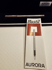 Aurora HASTIL Vintage Penna a Sfera in Argento Massiccio Designer Marco Zanuso